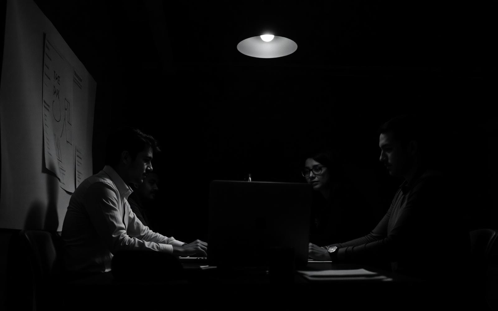 Creative agency team at work